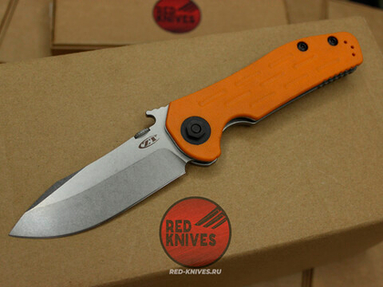 Нож Zero Tolerance 0630 Emerson ORANGE - клинок стоунвош