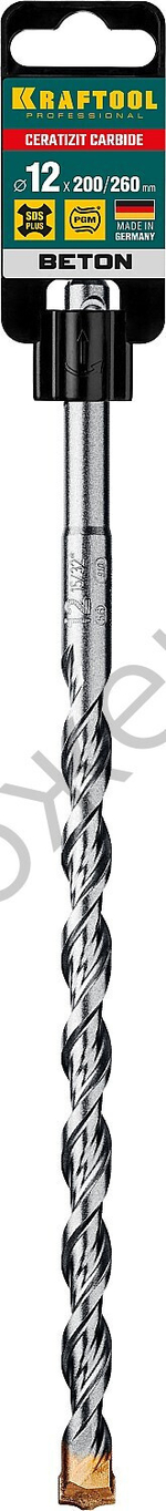 KRAFTOOL CERATIZIT CARBIDE 12 х 260 мм, SDS-plus бур (29320-260-12)