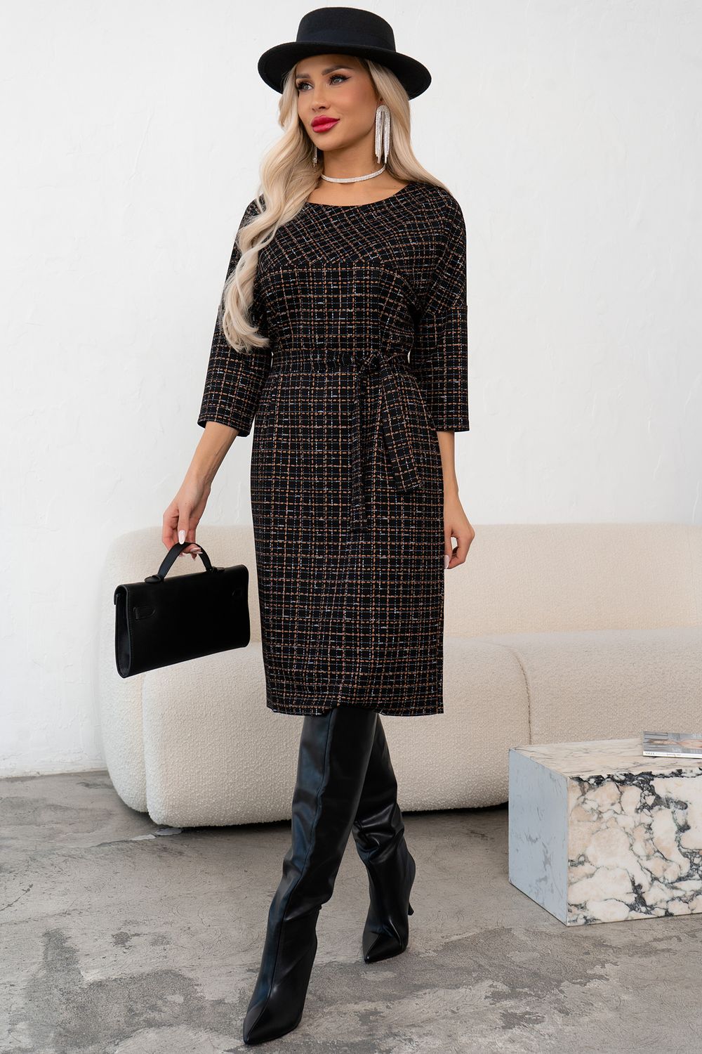 Платье Вики (черный)-52р-р Р11-1226 Nikol