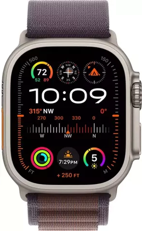 Умные часы Apple Watch Ultra 2 49 мм Titanium Case GPS + Cellular, Indigo Alpine Loop L