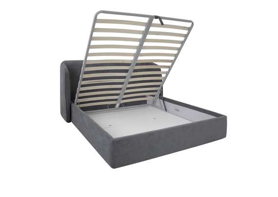 Кровать двуспальная Classic 200 см (молочный, букле)