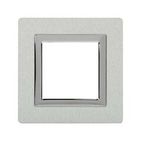 Рамка из алюминия, "Avanti", серая, 1 пост (2 мод.)