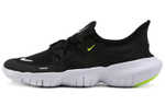 Nike Free RN 5.0 barefoot fashion and comfortable low-top running shoes women's black, white and yellow