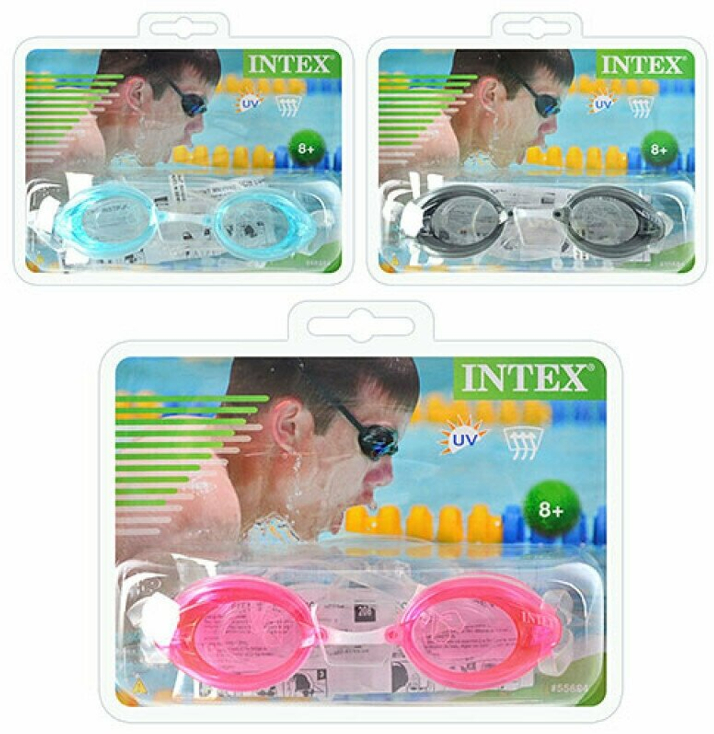 Очки для плавания Intex 55684 "Sport Relay" от 8 лет, розовые