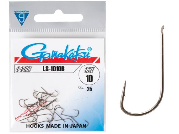 Крючки Gamakatsu LS-1010B HOOKS BRONZE разм. 10 25шт.