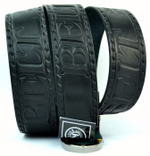 Ремень мужской кожаный чёрный 40 мм для джинс 40KOFashion-005