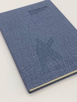 Блокнот 112 л. В5 25*17,5 см лин. св.син.джинс (7674-6)