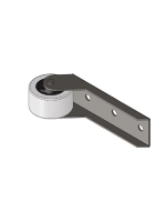 Опора колесная 364 с резиновым колесом D38 мм, 2 шт