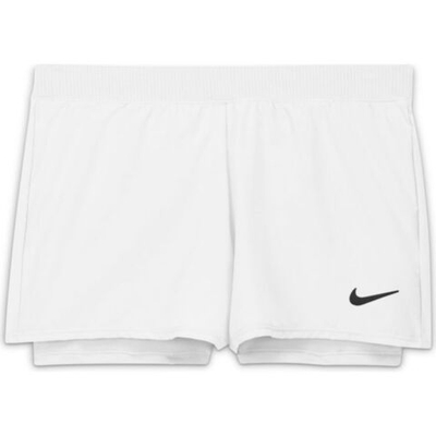 Шорты для девочки теннисные Nike Court Dri-Fit Victory Short G - white/black