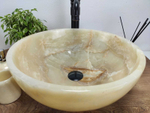 Раковина из оникса Bowl Yellow Premium BO-60910 45*45*17