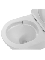 Унитаз-компакт CEZARES LINER CZR-6726-CP-TOR/SC безободковый с сиденьем и смывом TORNADO