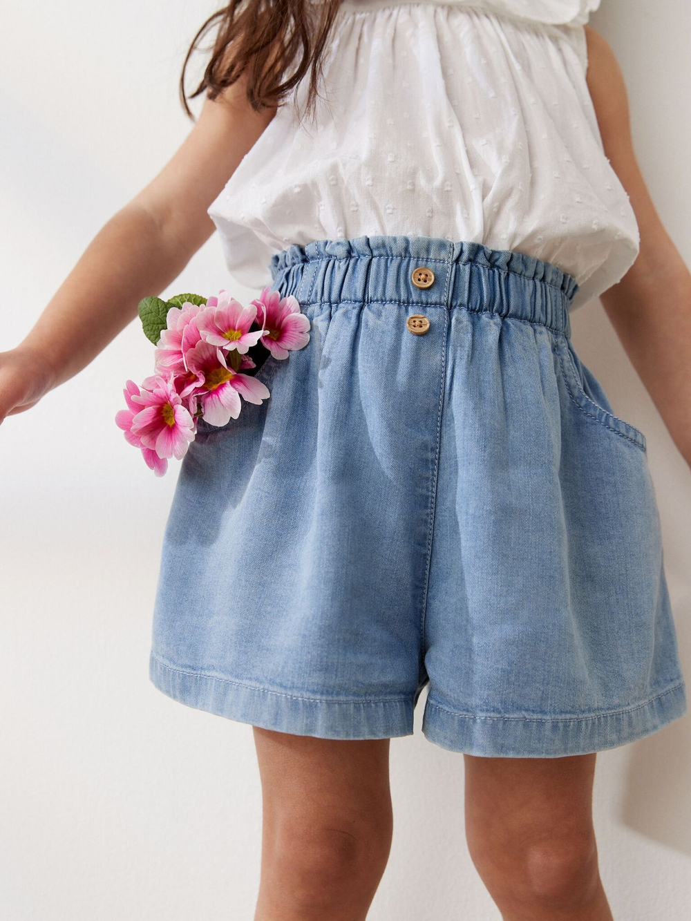 Шорты джинсовые для девочки Next C36-775, Голубой