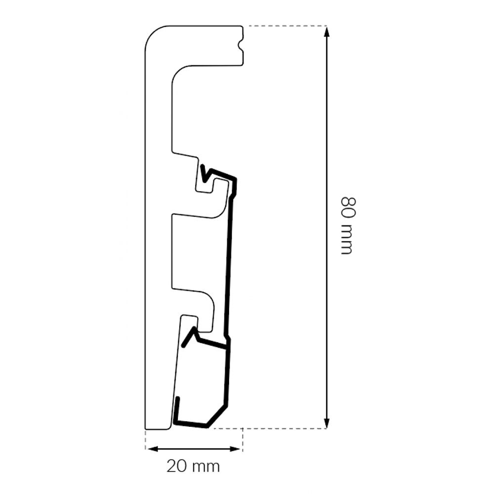 Плинтус Arbiton Integra 13 Дуб Орегон