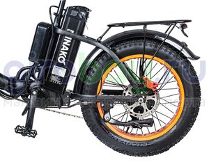 Электровелосипед Minako F11 Pro Dual (полный привод) - Оранжевый обод фото 3