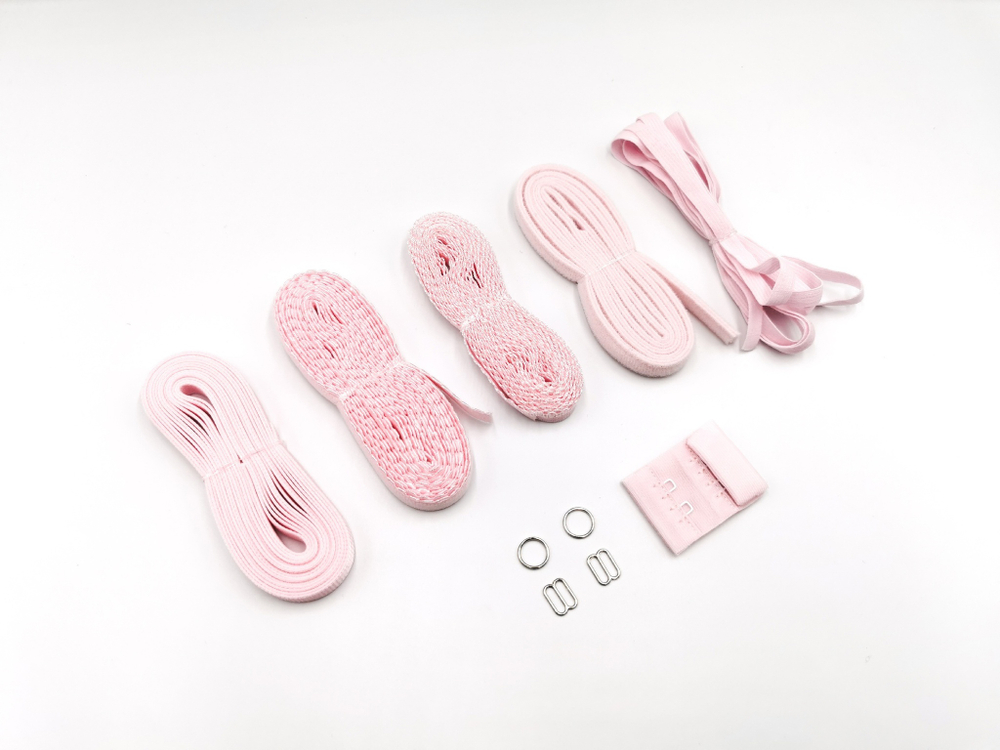 Набор резинок и фурнитуры №11, цветок миндаля