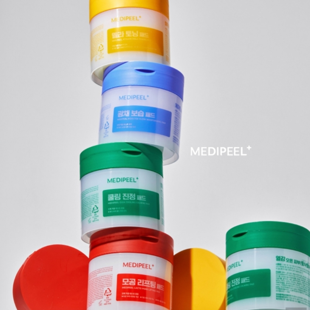 MEDIPEEL Охлаждающие тонер-пэды с центеллой и пантенолом Cica Cooling Calming Pad