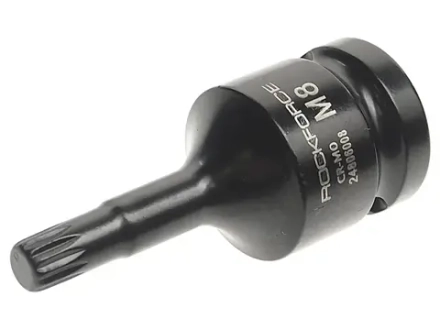 Головка-бита SPLINE ударная 1/2", M8 ROCKFORCE RF-24806008