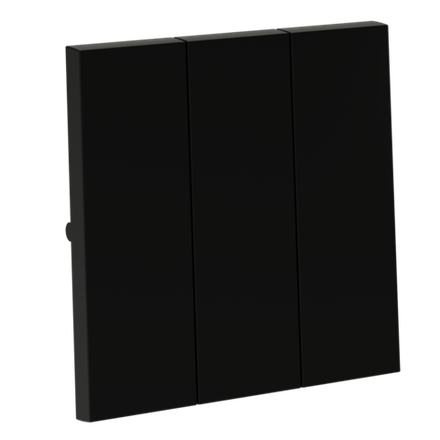 Клавиши для выключателя/переключателя трехклавишного, S70 (черный матовый)