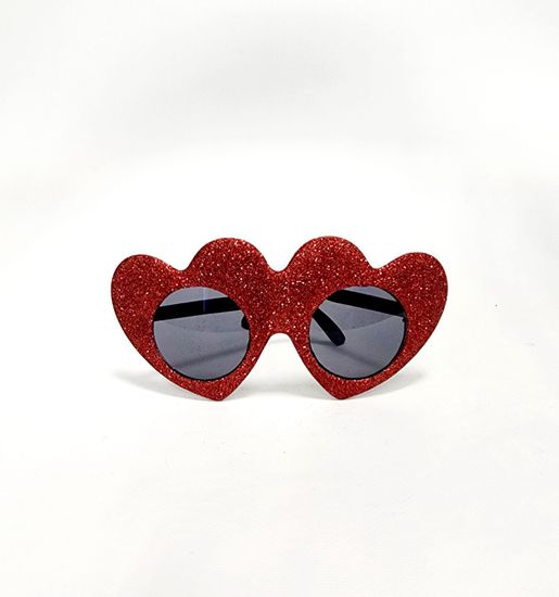 Очки "Сердце-блёстки"