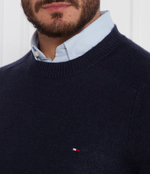 Хлопковый свитер multi htr merino crew neck Tommy Hilfiger - темно-синий(MW0MW33100)