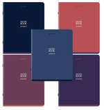 Тетрадь А5 48л. клетка "NoteBookMono" скоба, SoftTouch, микс (BRAUBERG)