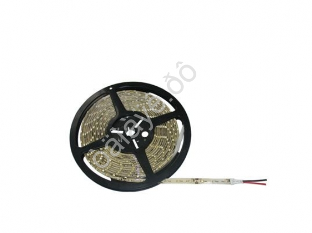 Светодиодная полоса 5м 2835 мелкий крист ЗЕЛЕНАЯ 300д 11W М5 (белая основа) 123003528зб