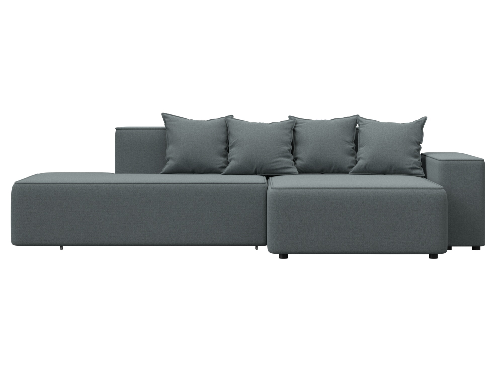 Диван угловой Лига-079 угол правый РОГОЖКА Амур 07 серый