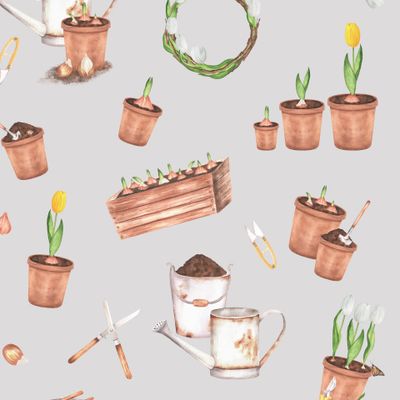 Садовнику в подарок серый