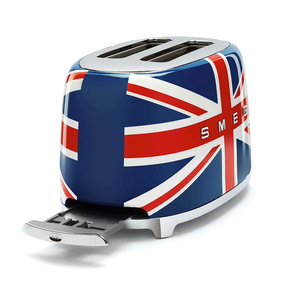 Тостер с британским флагом Smeg TSF01UJEU поддон для крошек