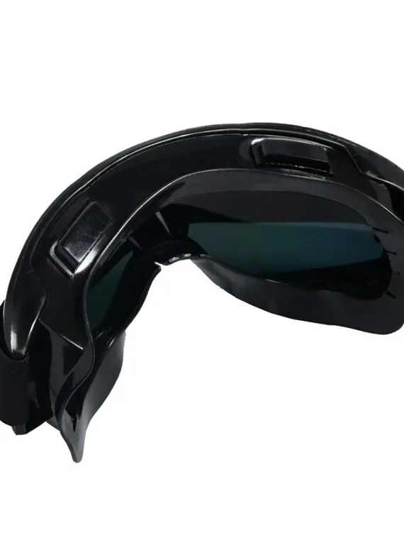 Очки-маска для езды на мототехнике, стекло хамелеон, черные