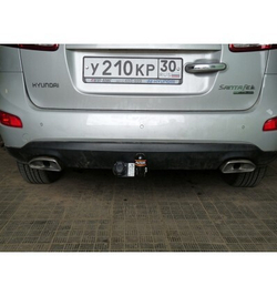 Фаркоп AvtoS HY 24 для Hyundai Santa Fe 2006-2012 (паспорт и сертификат в комплекте)(без электрики)