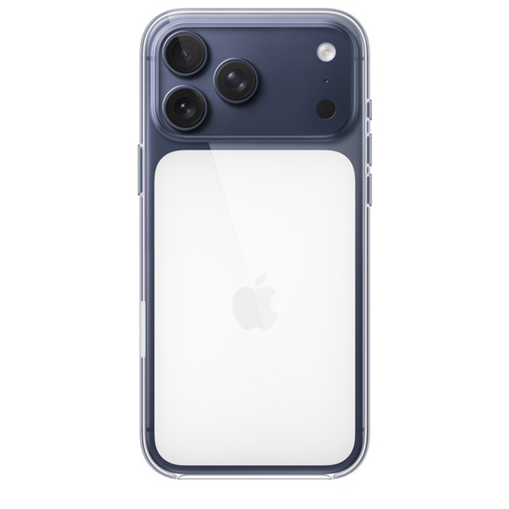 Clear case с КНОПКОЙ и анимацией для iPhone 17 Pro Max