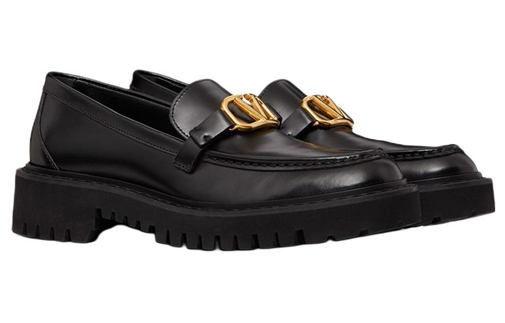 Valentino Garavani VLogo Signature Leather Loafers