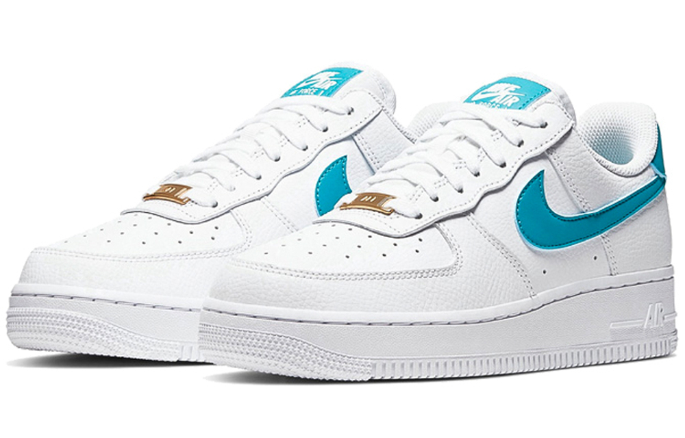 Nike Air Force 1 simple casual non-slip lightweight low-top sneakers women's white and blue