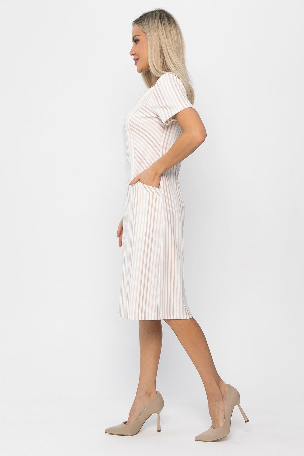 Платье Европейский шик (бежевое) П13752-19М LT Collection