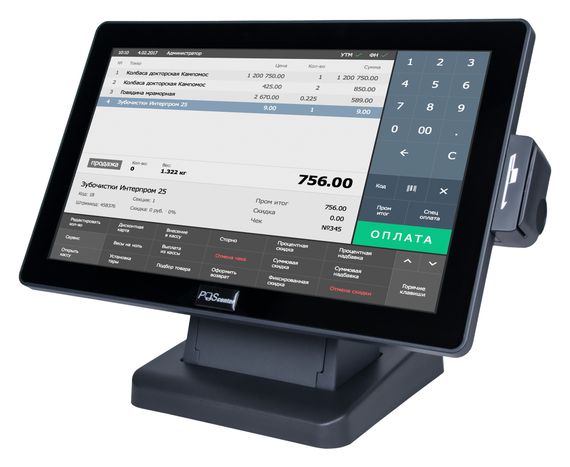 Сенсорный монитор POScenter EVA-156 Pro (15,6&quot;, 16:9, 1920х1080, PCAP, VGA, HDMI, MSR)