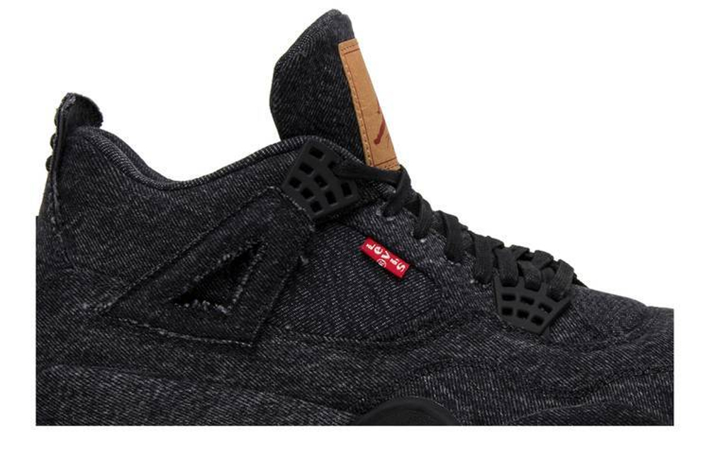 Кроссовки Levis X Jordan Air Jordan 4 Levis Black (Levis Tag)