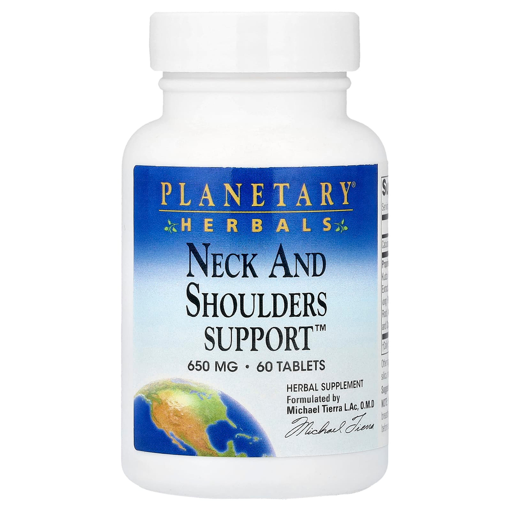 Planetary Herbals, Neck And Shoulders Support™, 60 таблеток