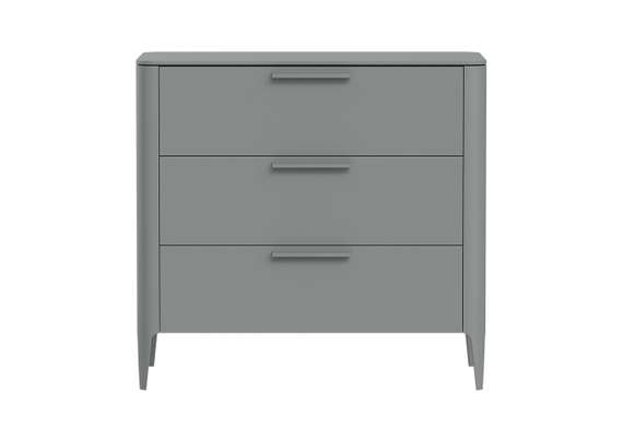 Комод Type 3 ящика ширина 90 см (серый)