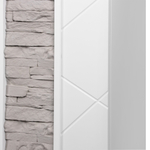 Каминокомплект: Очаг Electrolux EFP/P-2520LS N, портал Miami 25 белый, серый