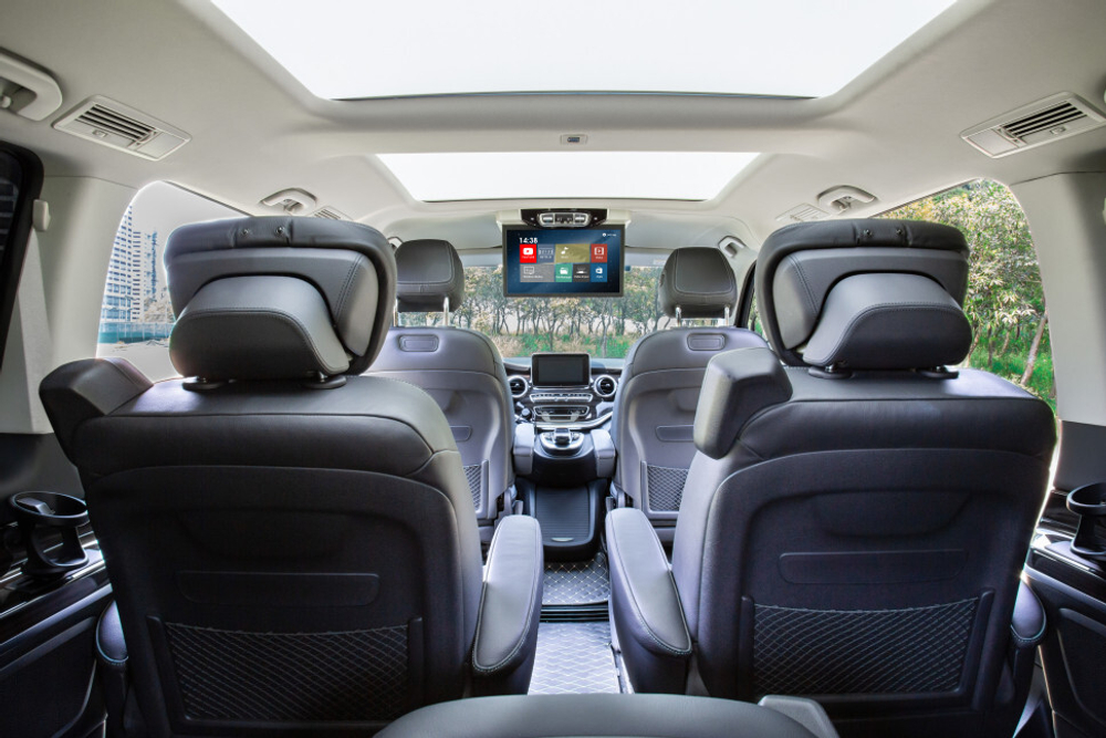 Монитор потолочный для Mersedes-Benz V класс - ERGO ER15AMS с экраном 15.6” (1920х1080 FullHD, Android, 3+32Gb) серый