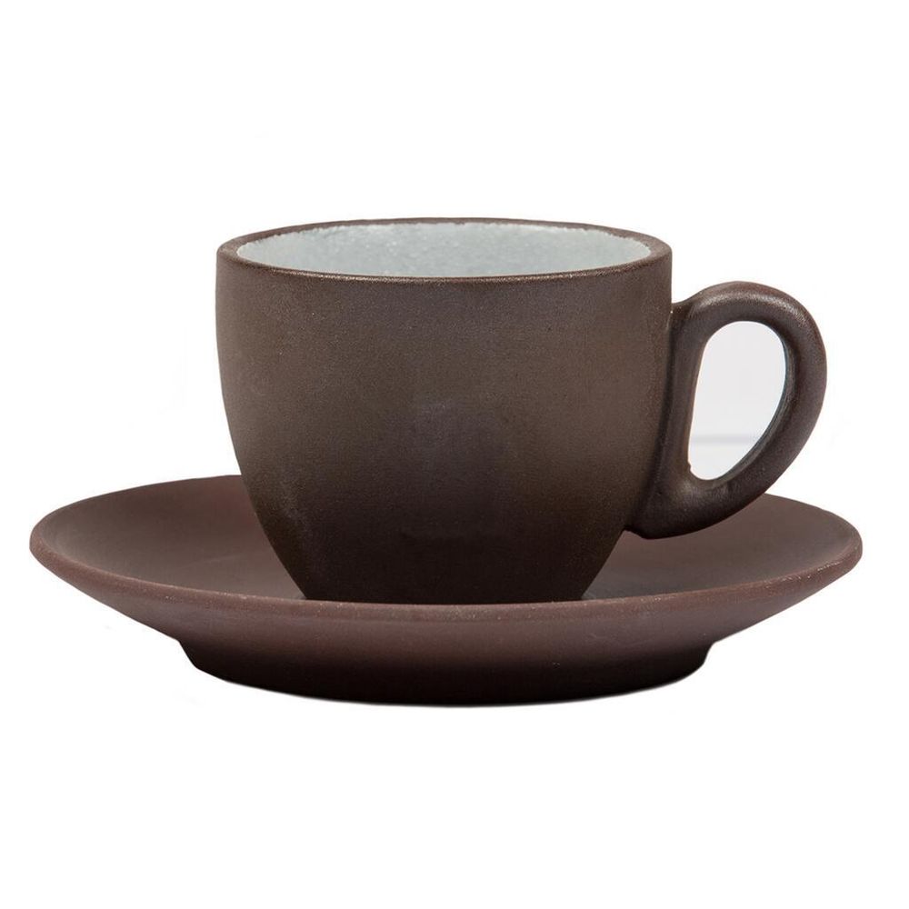 Кофейная пара 100 мл d 6,3 см h5,2 см White Matt New Brown Taiga P.L. Proff Cuisine [8]