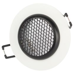 Встраиваемый светильник алюминиевый ЭРА KL109 WH/BK MR16 GU5.3 белый/черный матовый | Алюминиевые встраиваемые светильники