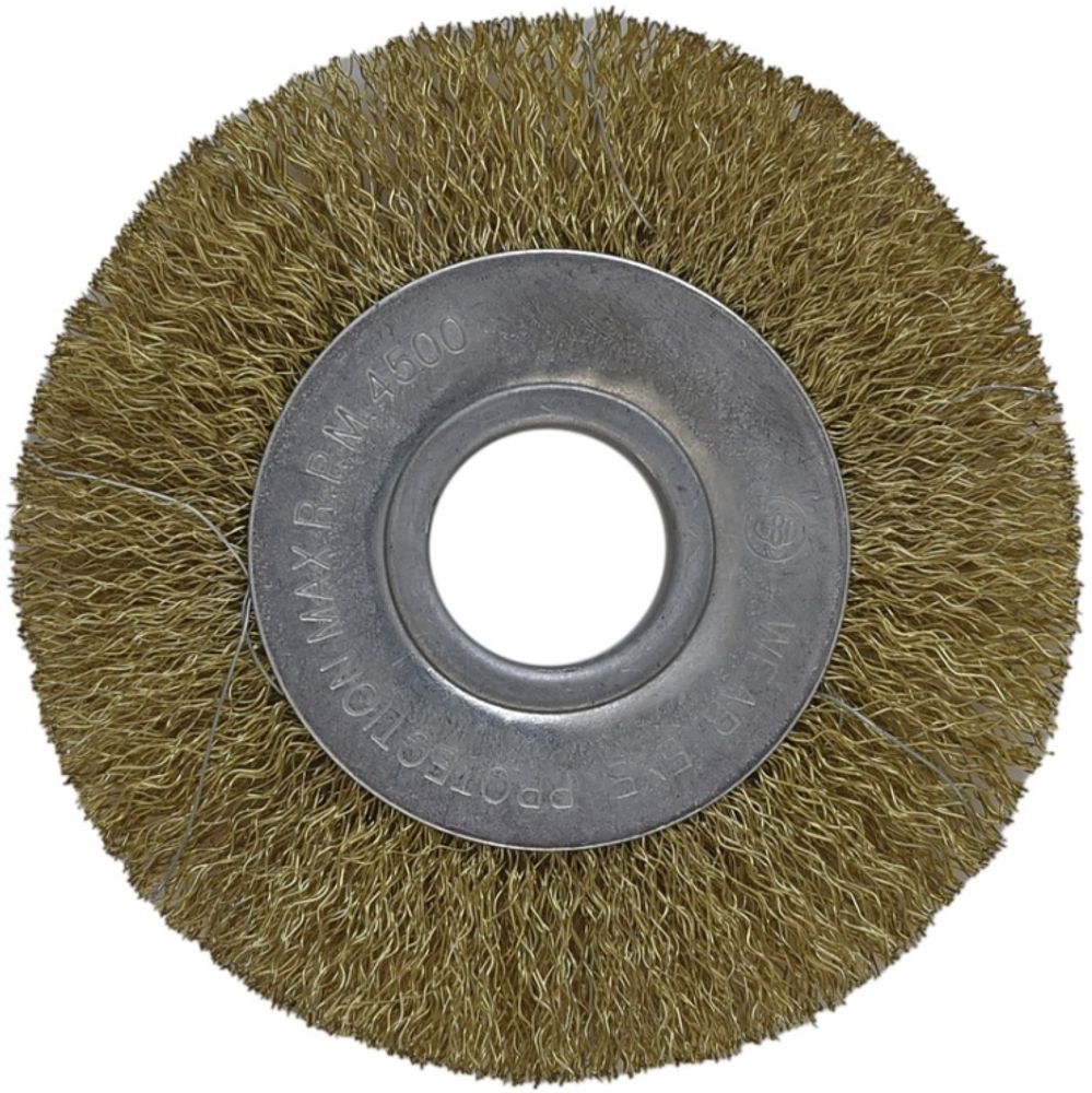 Щетка для УШМ 100мм латун.круг. Креост