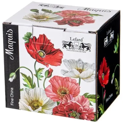 Чайник заварочный стеклянный 400мл с ситом «Маки»