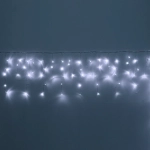 Гирлянда для дома БАХРОМА «Мерцание Premium» ш3м* в0,3/0,5 м 120 ламп LED, прозрачн.провод, 1реж,, IP-40, Белый (возможность соединения)