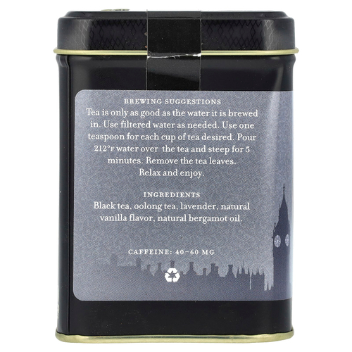 Harney & Sons, черный чай, викторианский «Лондонский туман», 112 г (4 унции)