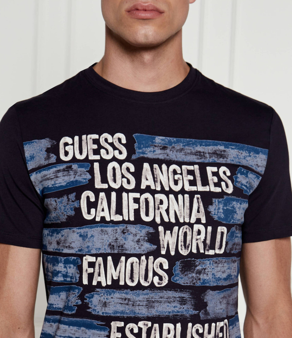 Футболка WORLD FAMOUS GUESS - темно-синий(M4YI40 J1314)