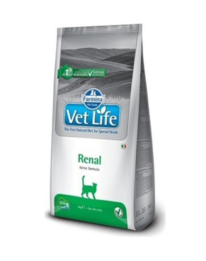 Farmina VetLife 2кг Renal Сухой корм для кошек при почечной недостаточности