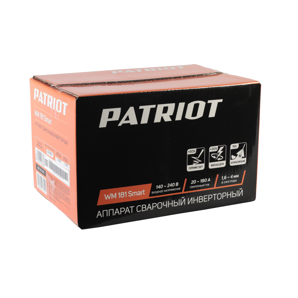 Аппарат сварочный PATRIOT WM 181 Smart MMA